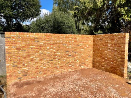 brick wall side elevation brick wall built in lime mortar
